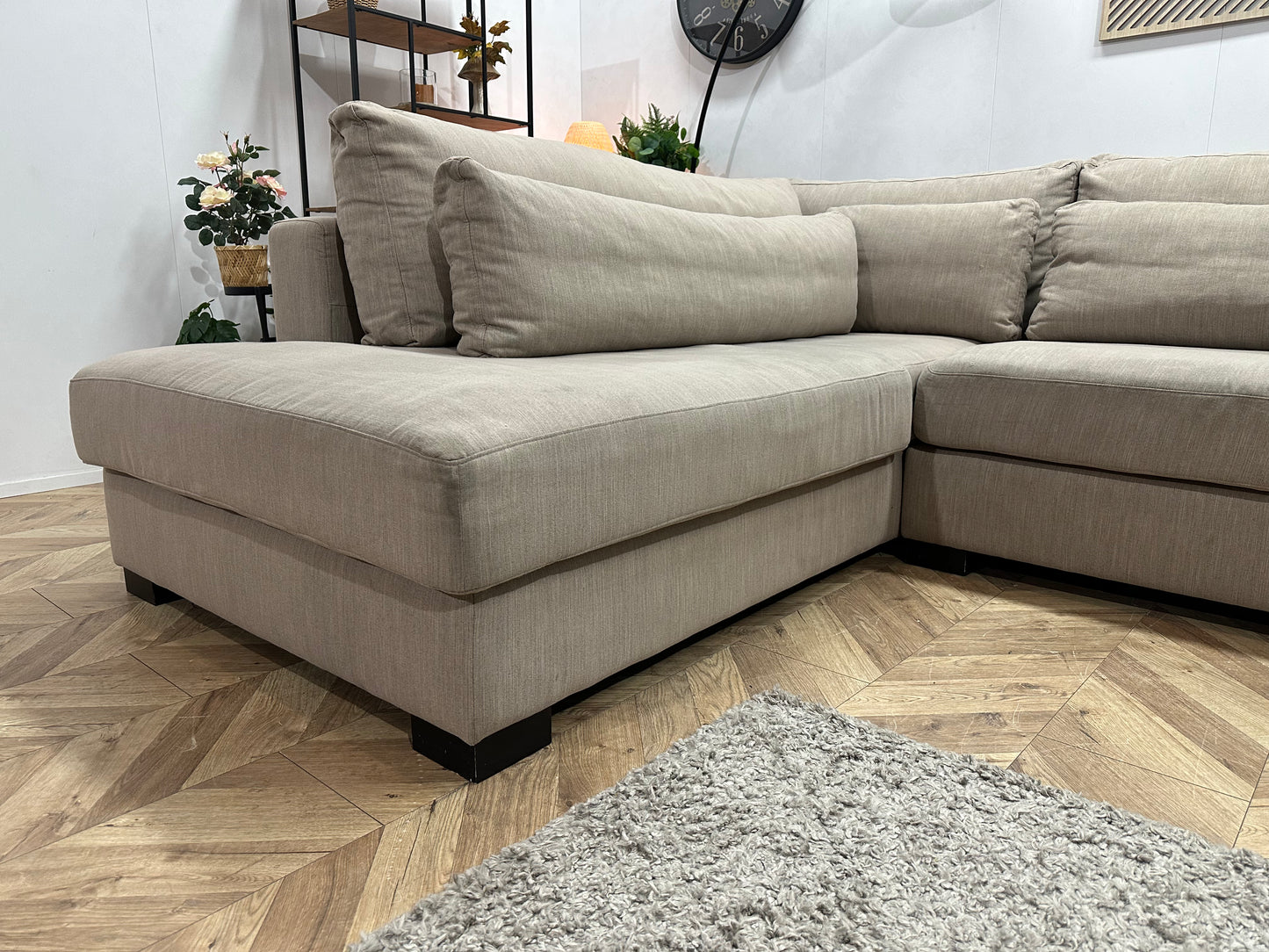 Ruime Beige U Bank ~ Losse Kussens Met Afneembare Hoezen
