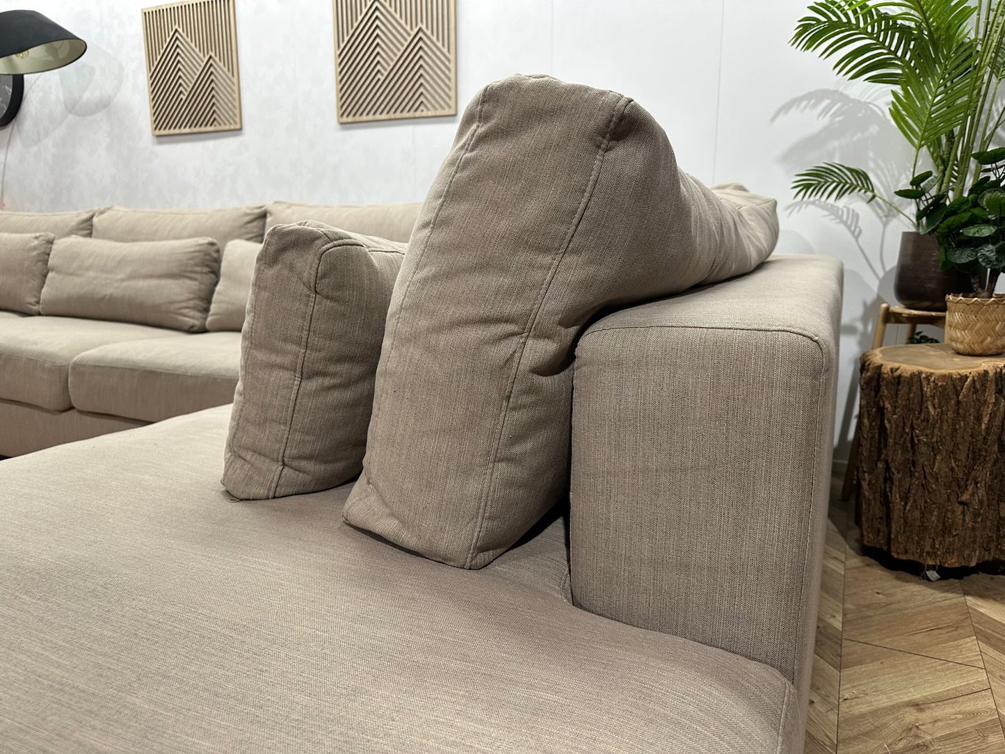 Ruime Beige U Bank ~ Losse Kussens Met Afneembare Hoezen