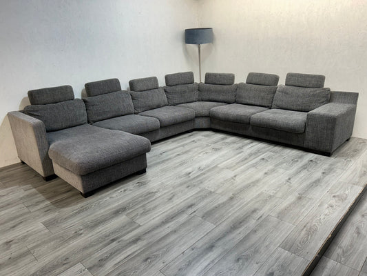 Ruime Grijze u Bank ~ Losse Kussens Met Afneembare Hoezen