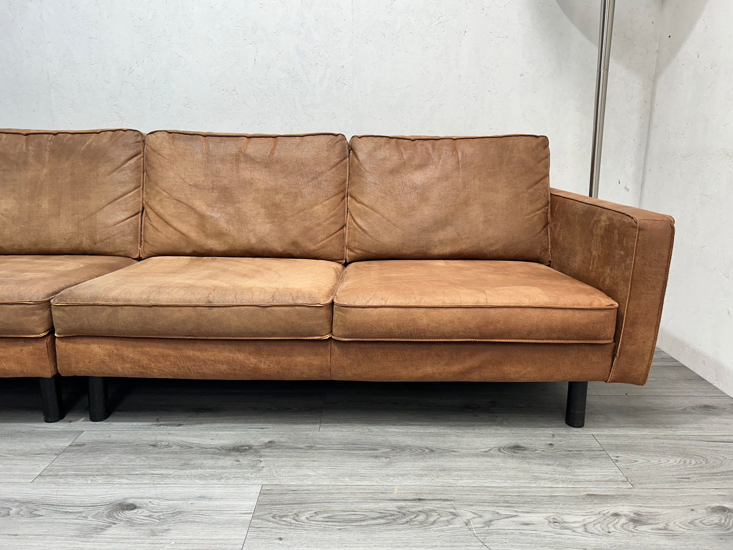 Umix Cognac Bruine 4-Zits Bank