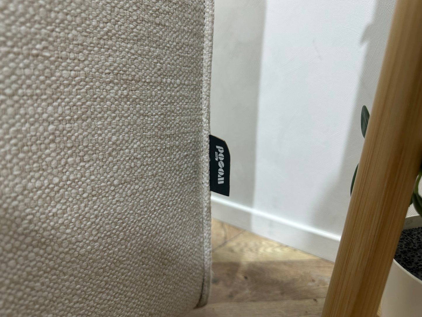 Woood Crème Stoffen Hoekbank ~ Losse Kussens Met Afneembare Hoezen