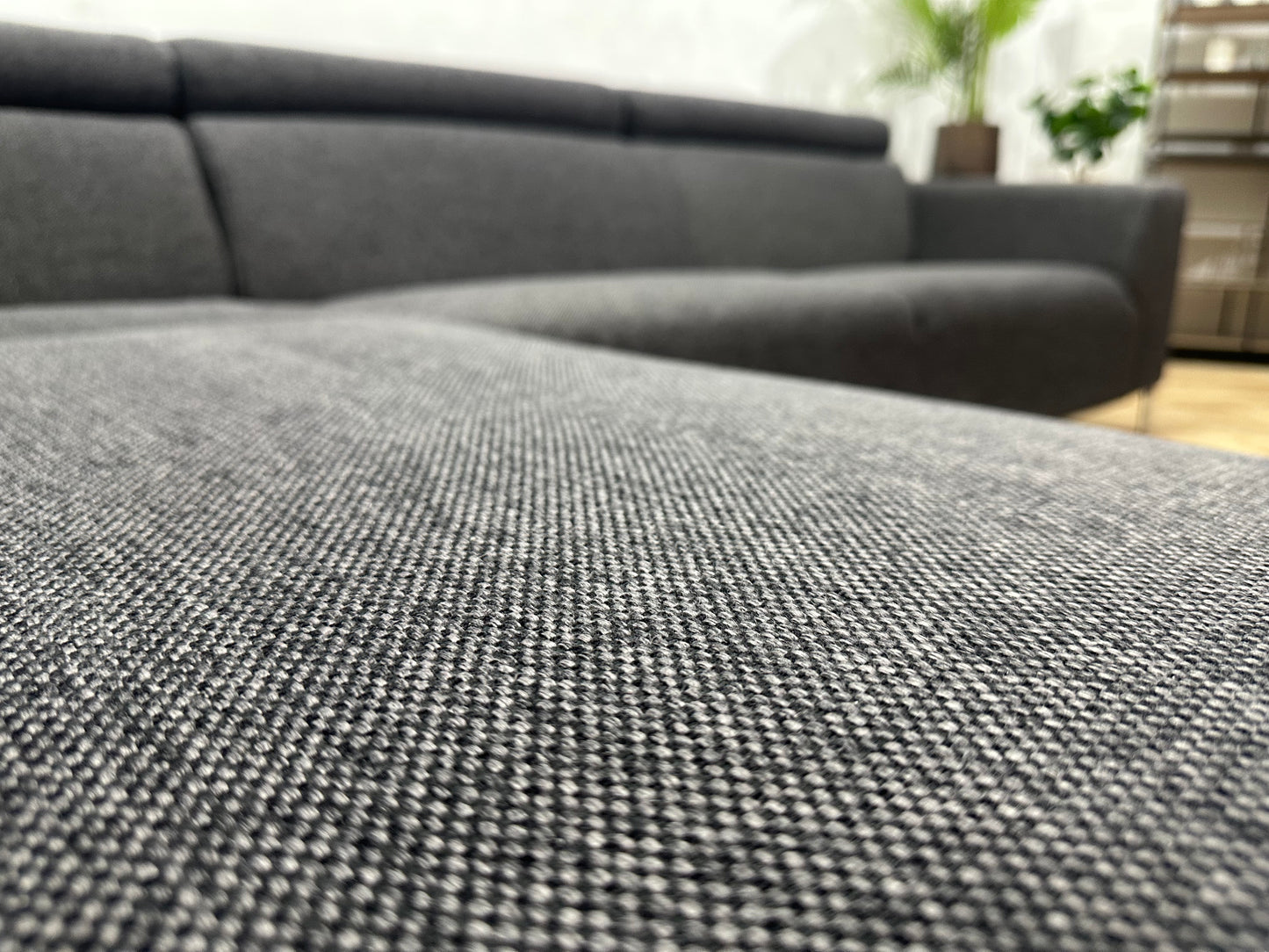 IN.HOUSE Antraciet Hoekbank ~ Verstelbare Hoofdsteunen