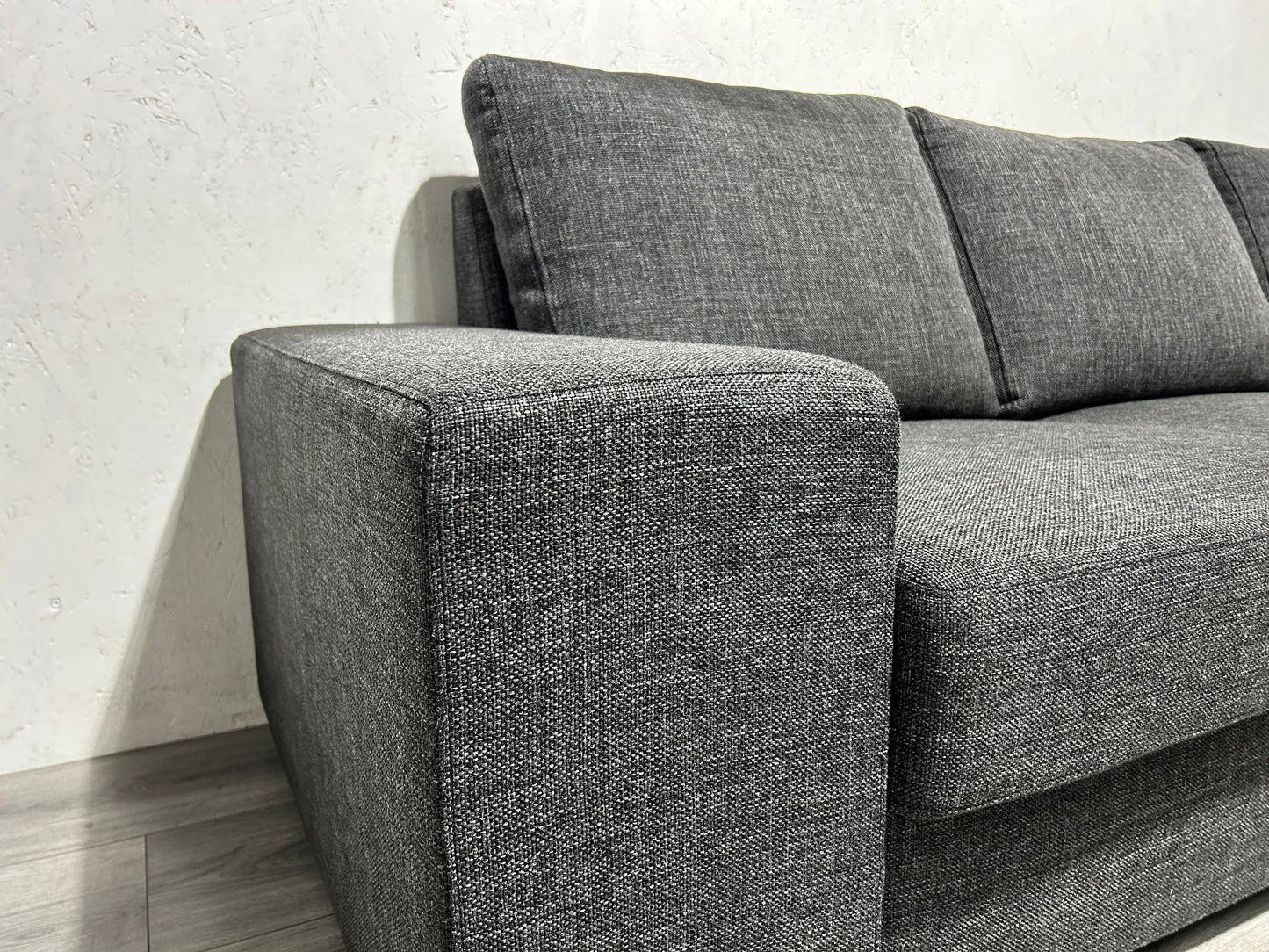 Ruime Grijze U Bank ~ Losse Rugkussens met Afneembare Hoezen