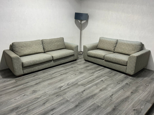 Licht Grijze Banken Set ~ Losse Kussens Met Afneembare Hoezen