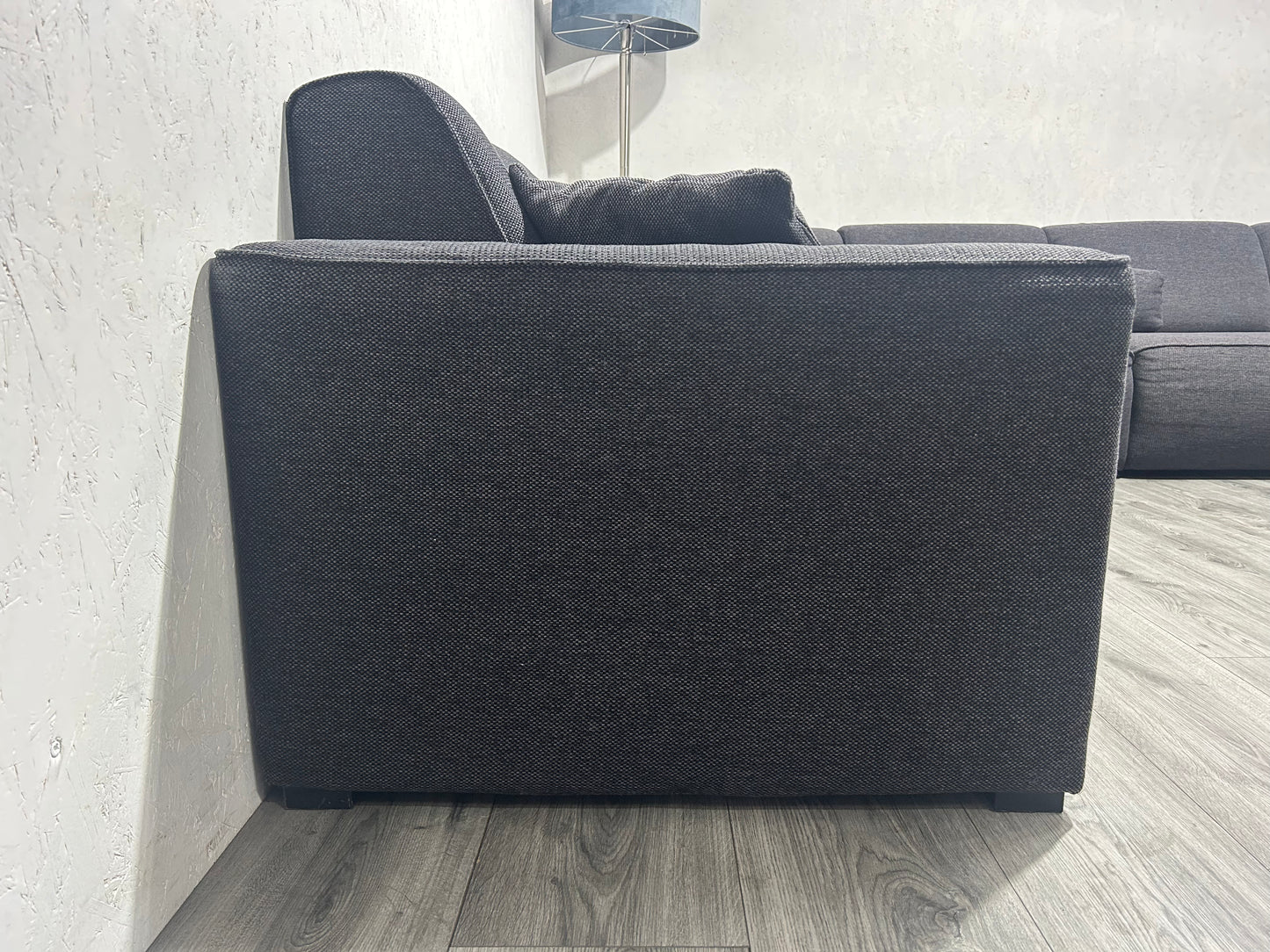 Antraciet U bank Inc. Hocker ~ Vaste Kussens