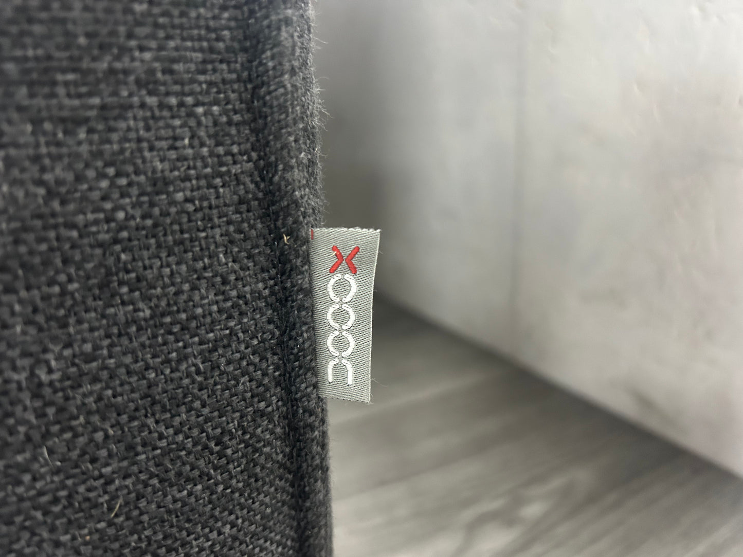 XOOON Antraciet Hoekbank ~ Vaste Kussens