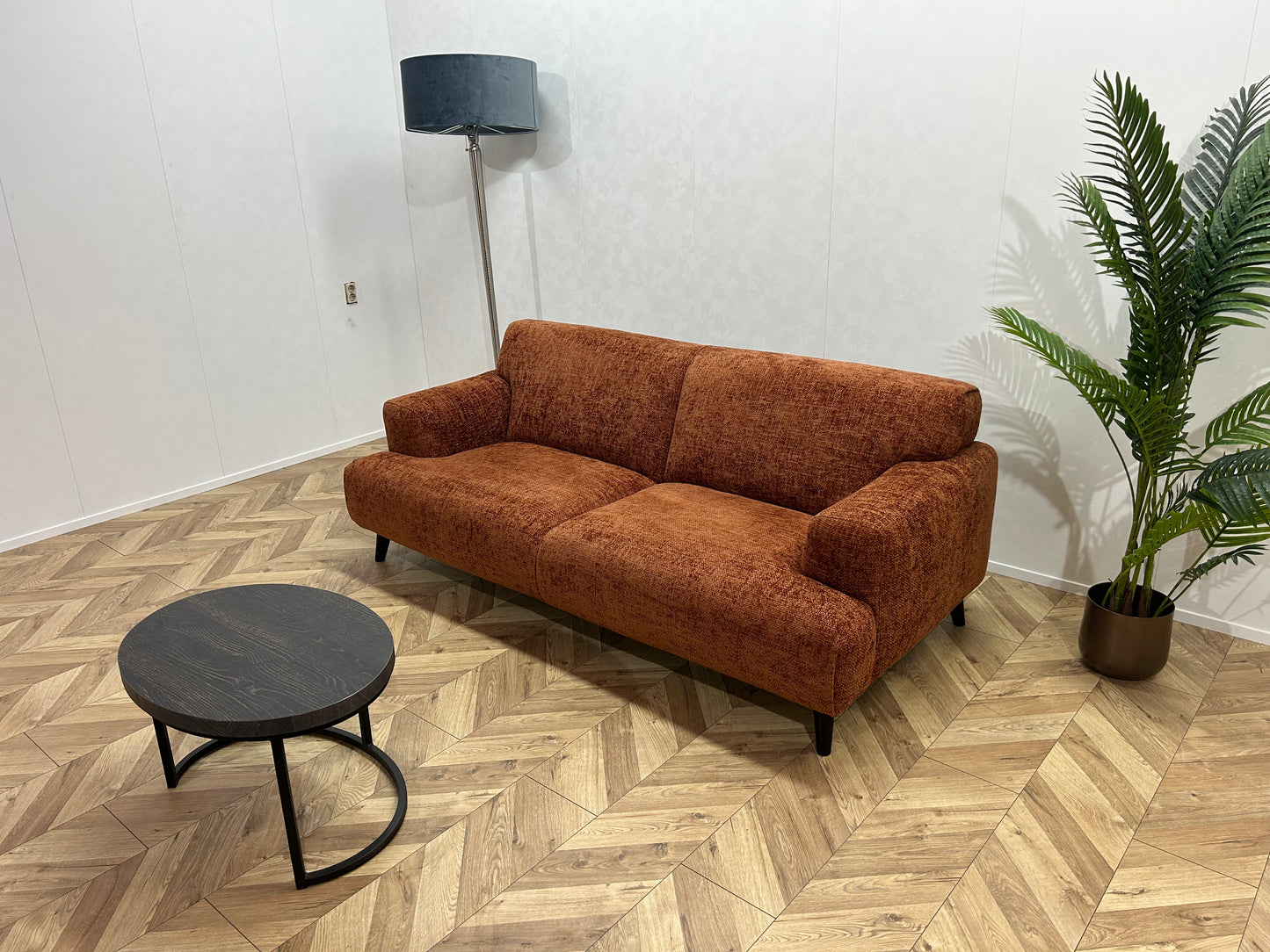 !Showroom Model! Cognac Bruine 2,5-Zits Bank