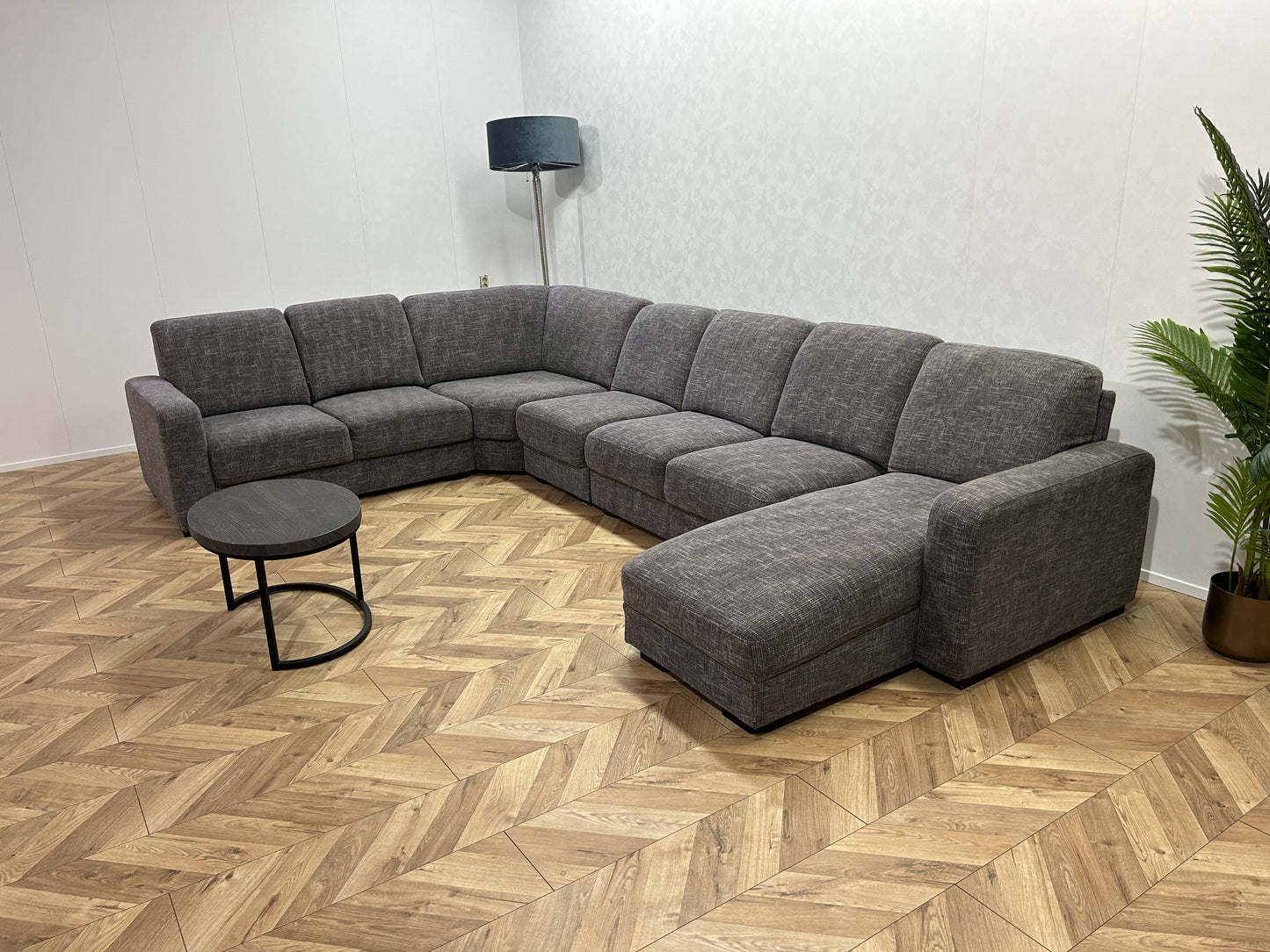 Ruime Licht Grijze U Bank ~ Vaste Kussens