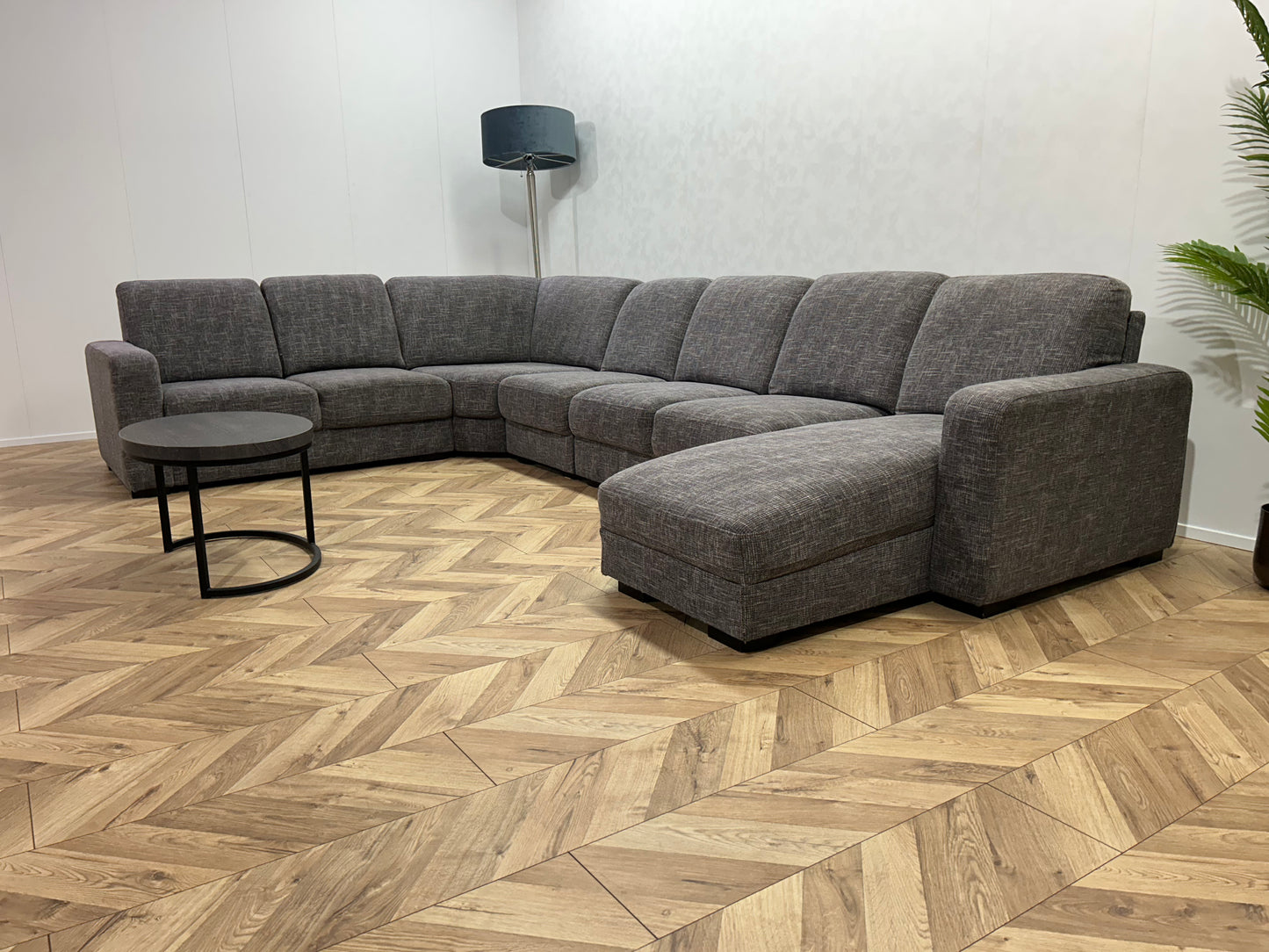 Ruime Licht Grijze U Bank ~ Vaste Kussens