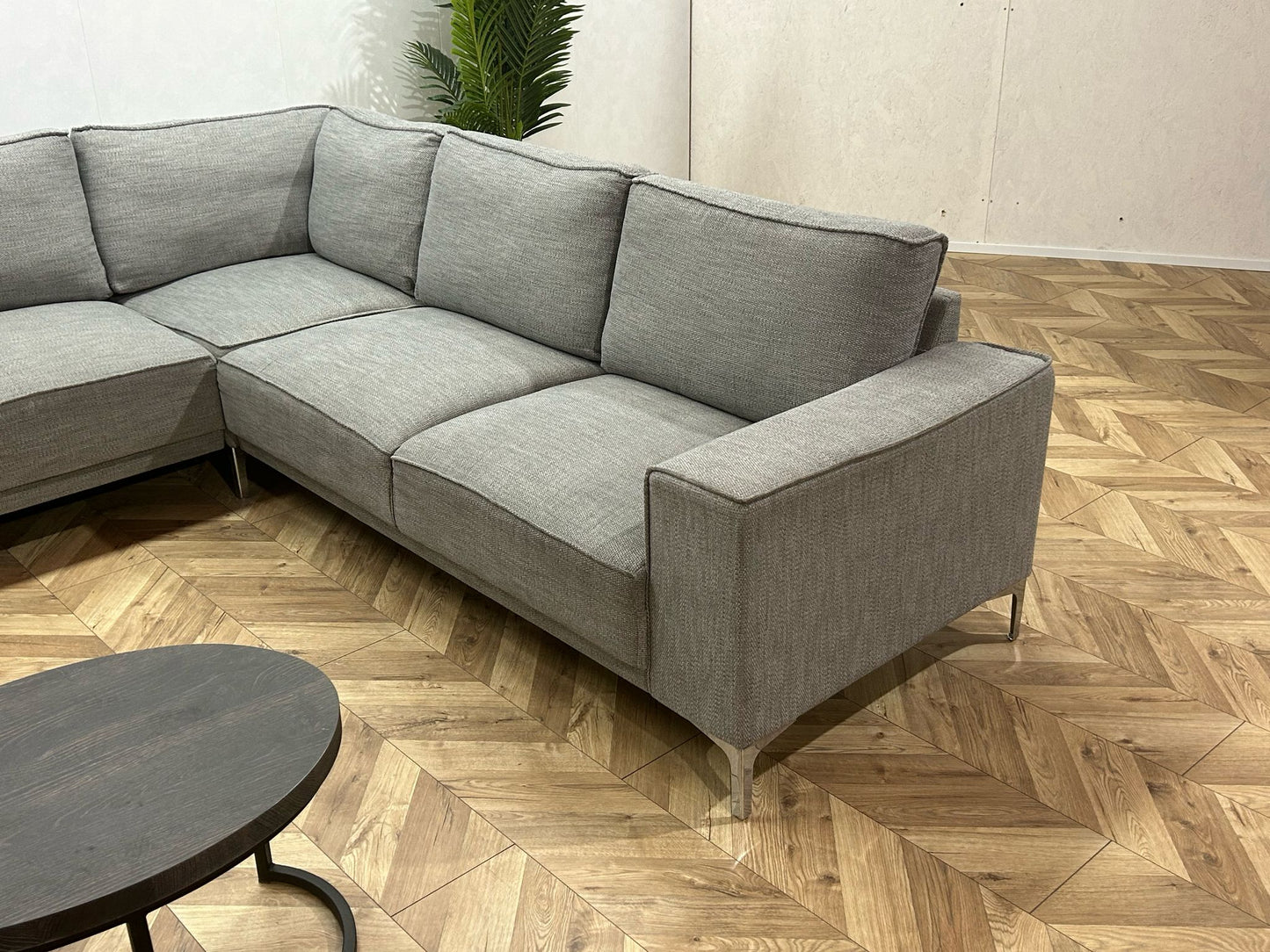 Licht Grijze U Bank ~ Losse Rugkussens Met Afneembare Hoezen