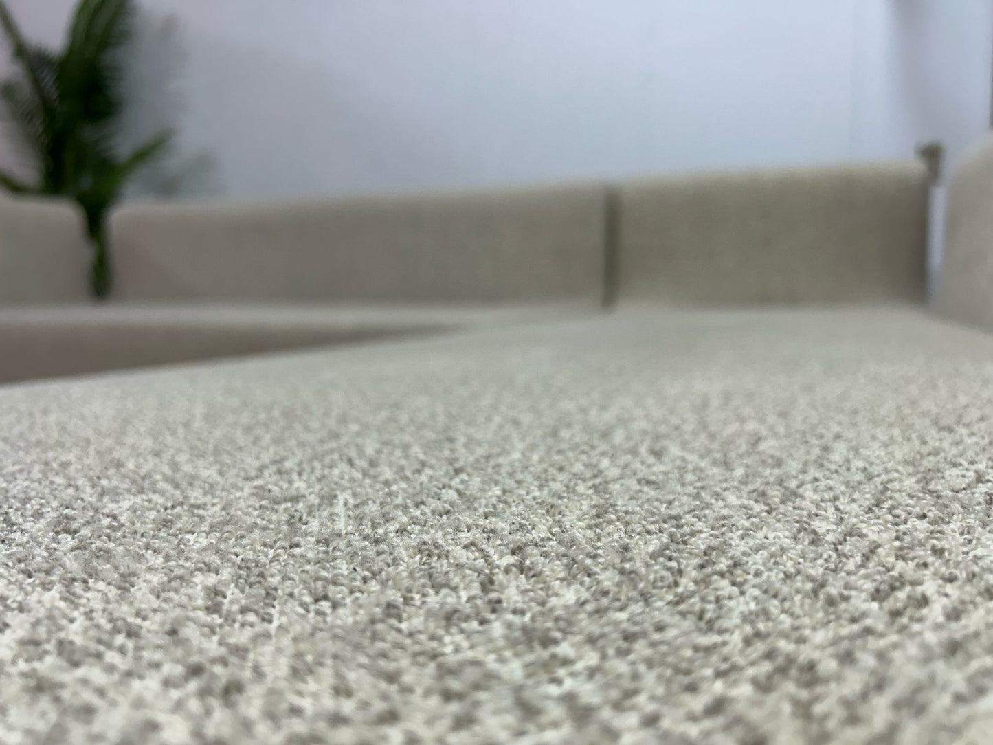 Beige Bloucé Stof Design Hoekbank Van Cor