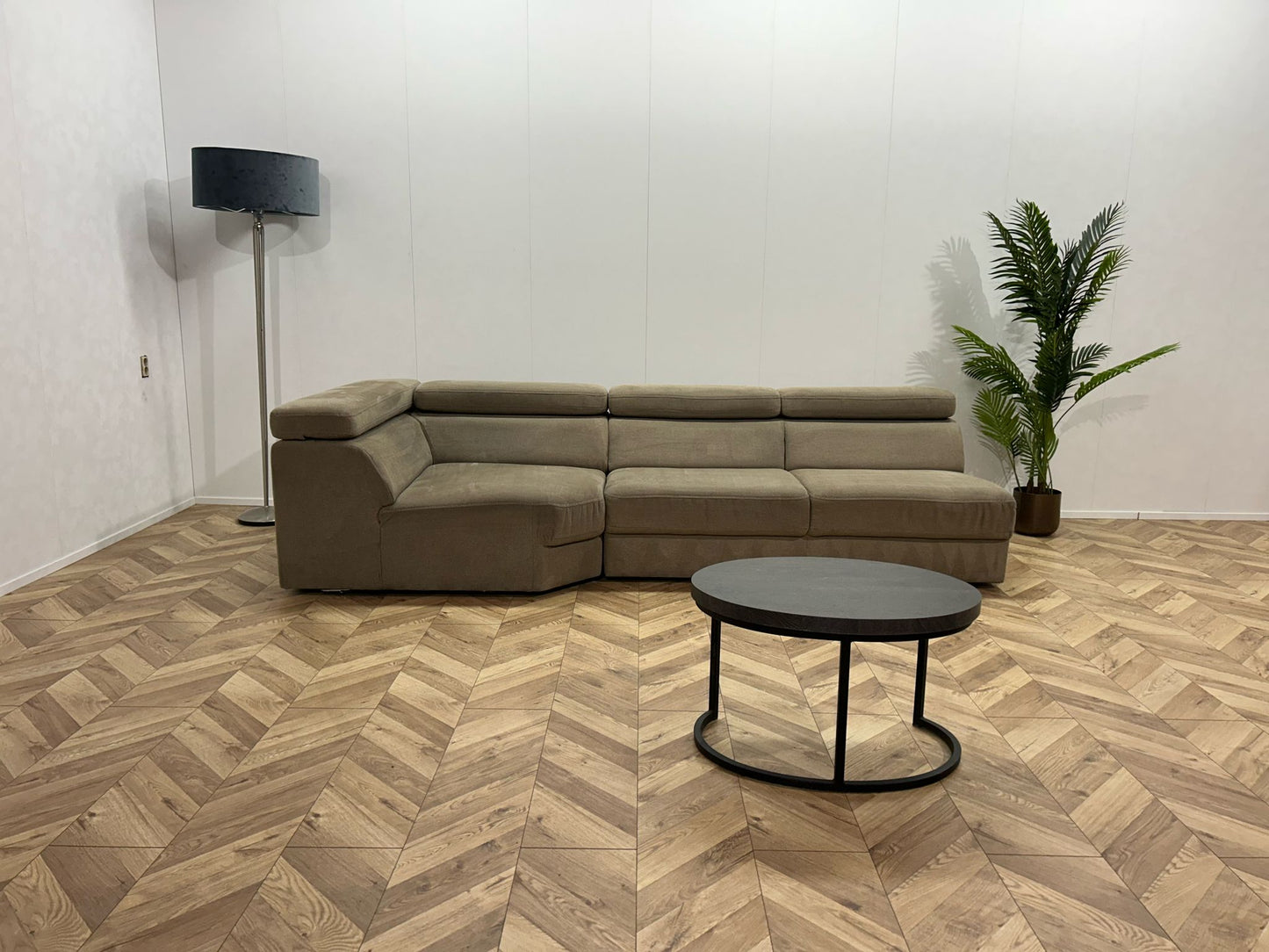 Belform Beige Design Bank ~ Verstelbare Hoofdsteunen