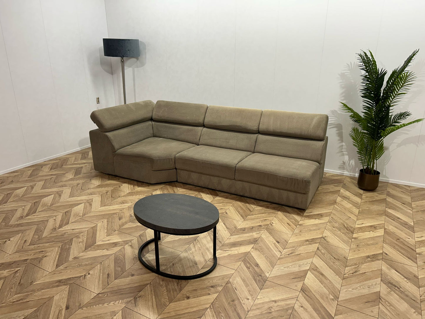 Belform Beige Design Bank ~ Verstelbare Hoofdsteunen
