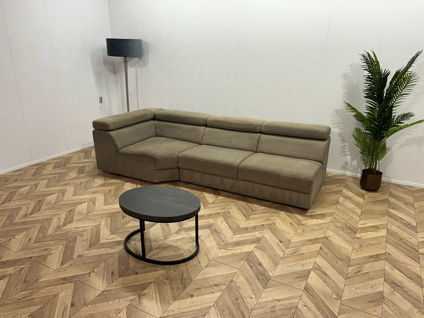 Belform Beige Design Bank ~ Verstelbare Hoofdsteunen