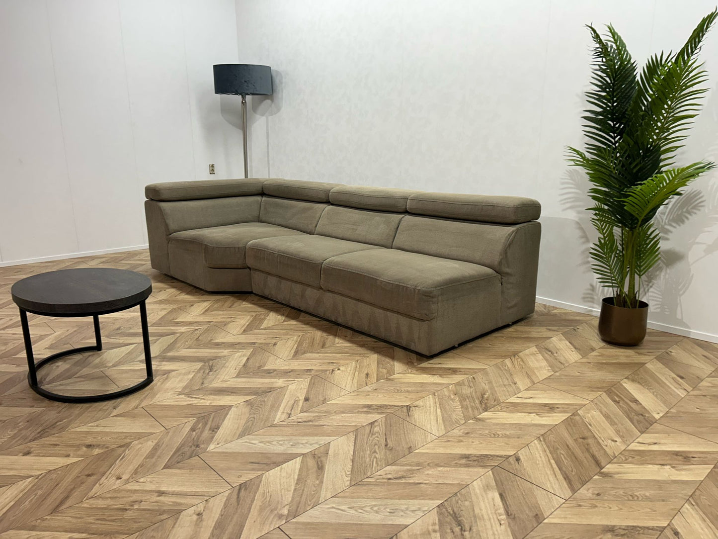 Belform Beige Design Bank ~ Verstelbare Hoofdsteunen