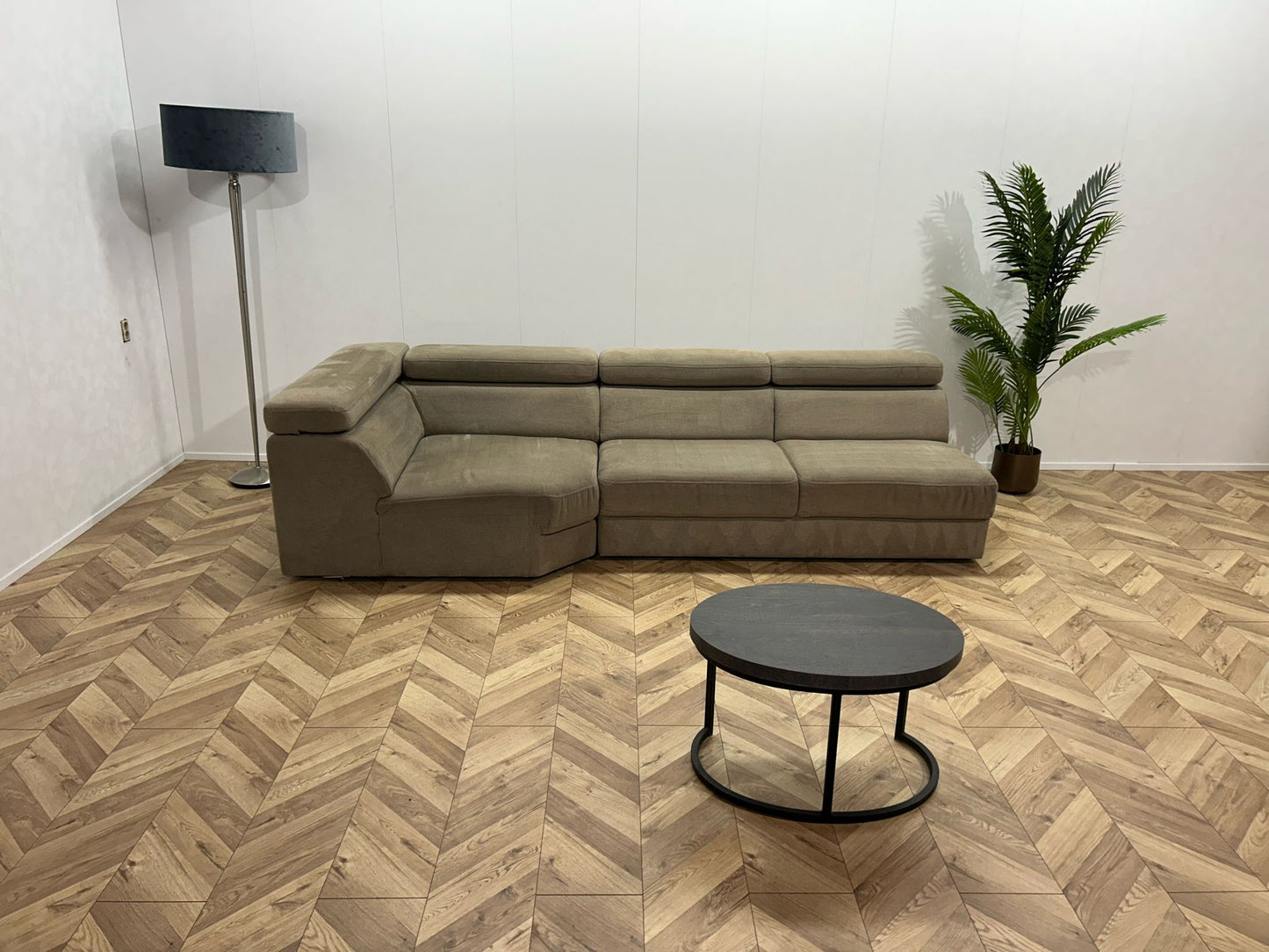 Belform Beige Design Bank ~ Verstelbare Hoofdsteunen