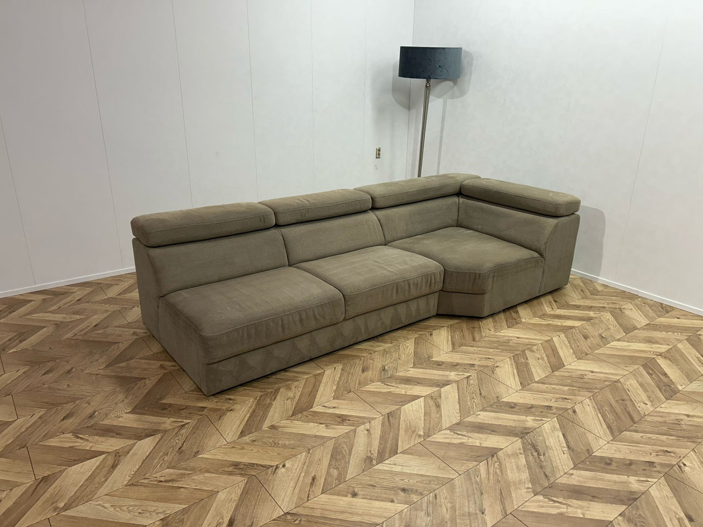 Belform Beige Design Bank ~ Verstelbare Hoofdsteunen