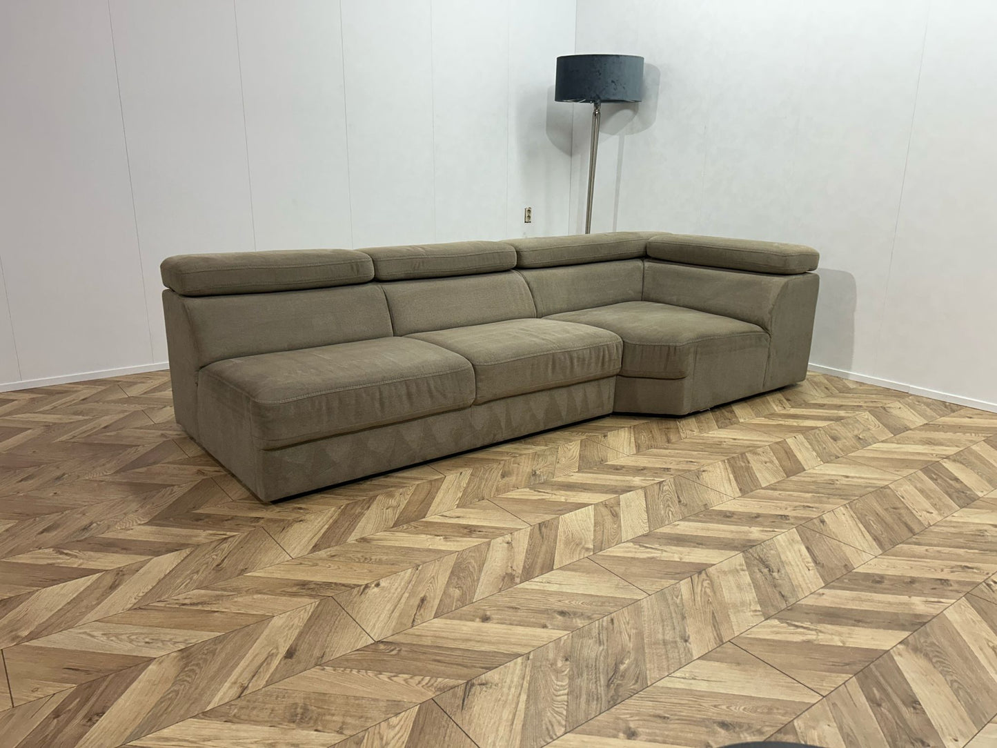 Belform Beige Design Bank ~ Verstelbare Hoofdsteunen