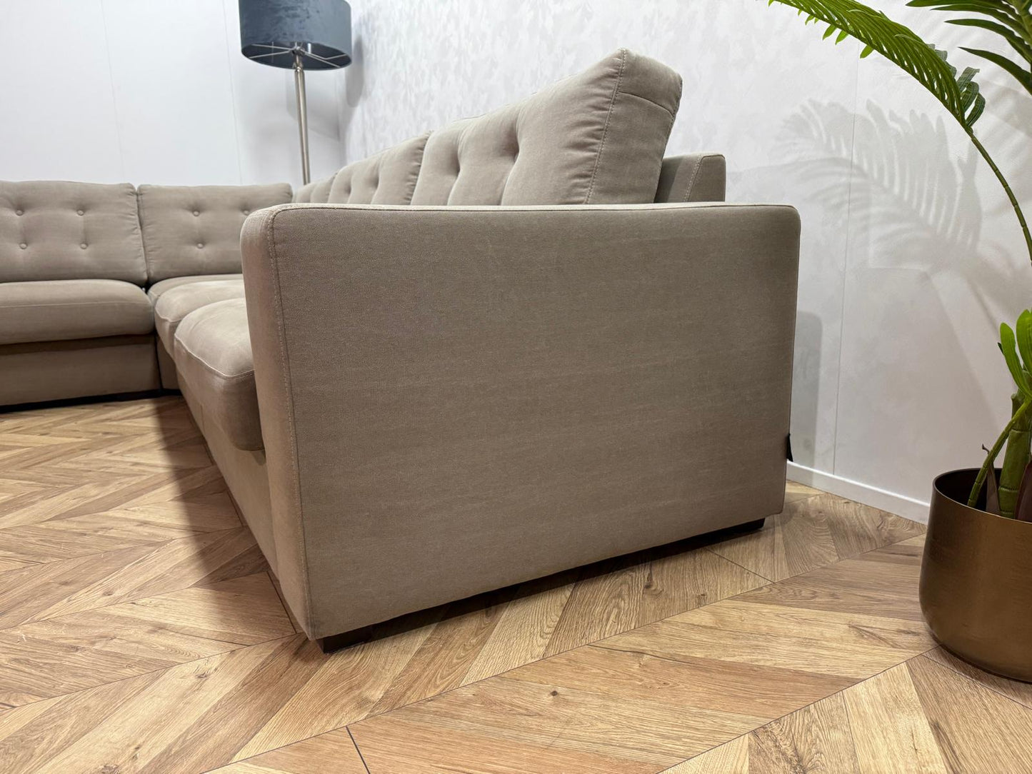 Urban Sofa Licht Grijze Hoekbank ~ Losse Kussens Met Afneembare Hoezen