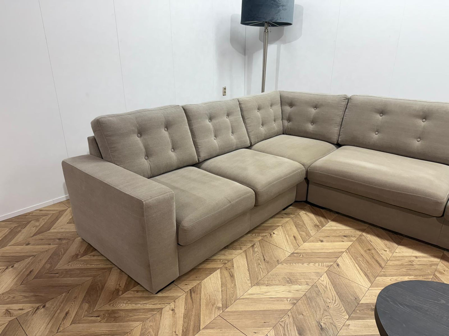 Urban Sofa Licht Grijze Hoekbank ~ Losse Kussens Met Afneembare Hoezen