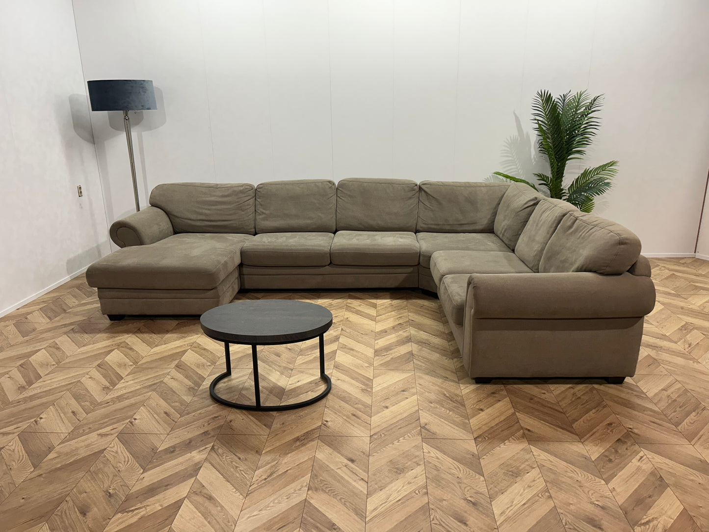 Beige Stoffen U Bank ~ Losse Kussens Met Afneembare Hoezen