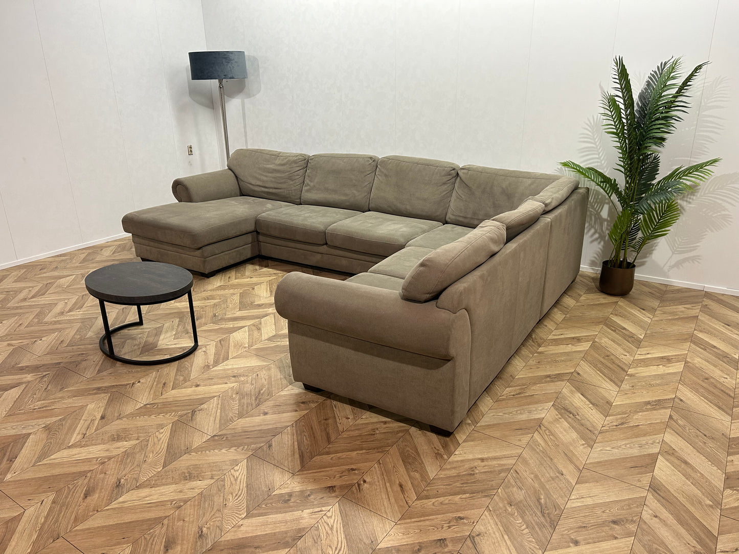 Beige Stoffen U Bank ~ Losse Kussens Met Afneembare Hoezen