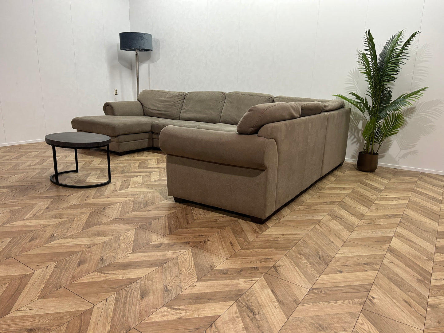 Beige Stoffen U Bank ~ Losse Kussens Met Afneembare Hoezen