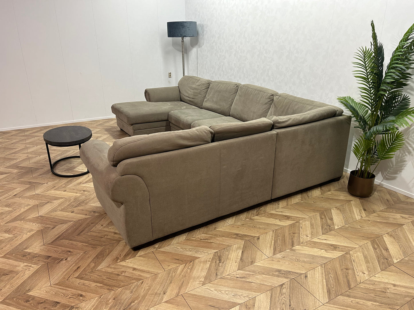 Beige Stoffen U Bank ~ Losse Kussens Met Afneembare Hoezen