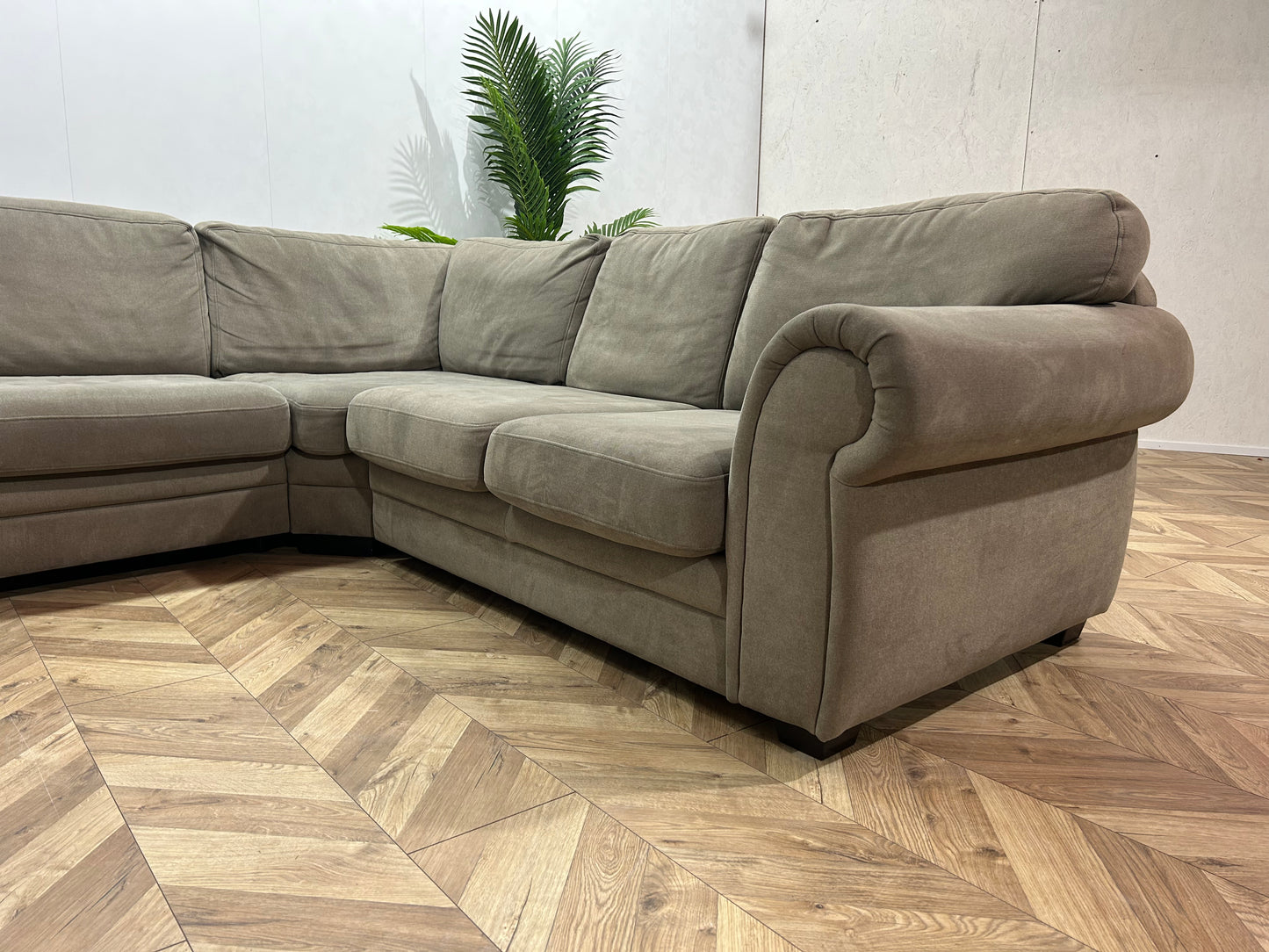 Beige Stoffen U Bank ~ Losse Kussens Met Afneembare Hoezen