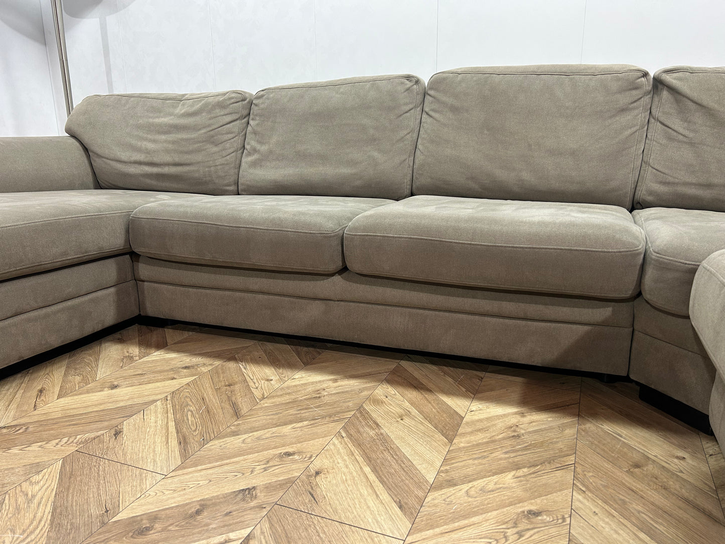 Beige Stoffen U Bank ~ Losse Kussens Met Afneembare Hoezen