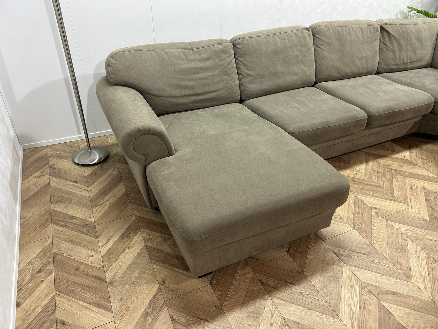 Beige Stoffen U Bank ~ Losse Kussens Met Afneembare Hoezen