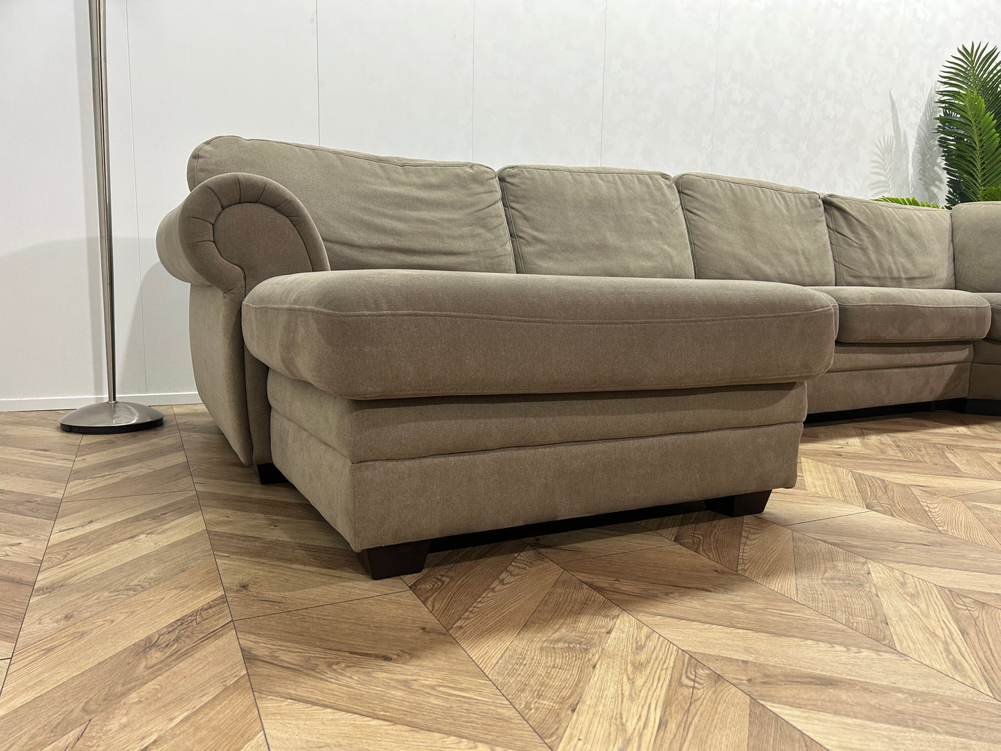 Beige Stoffen U Bank ~ Losse Kussens Met Afneembare Hoezen