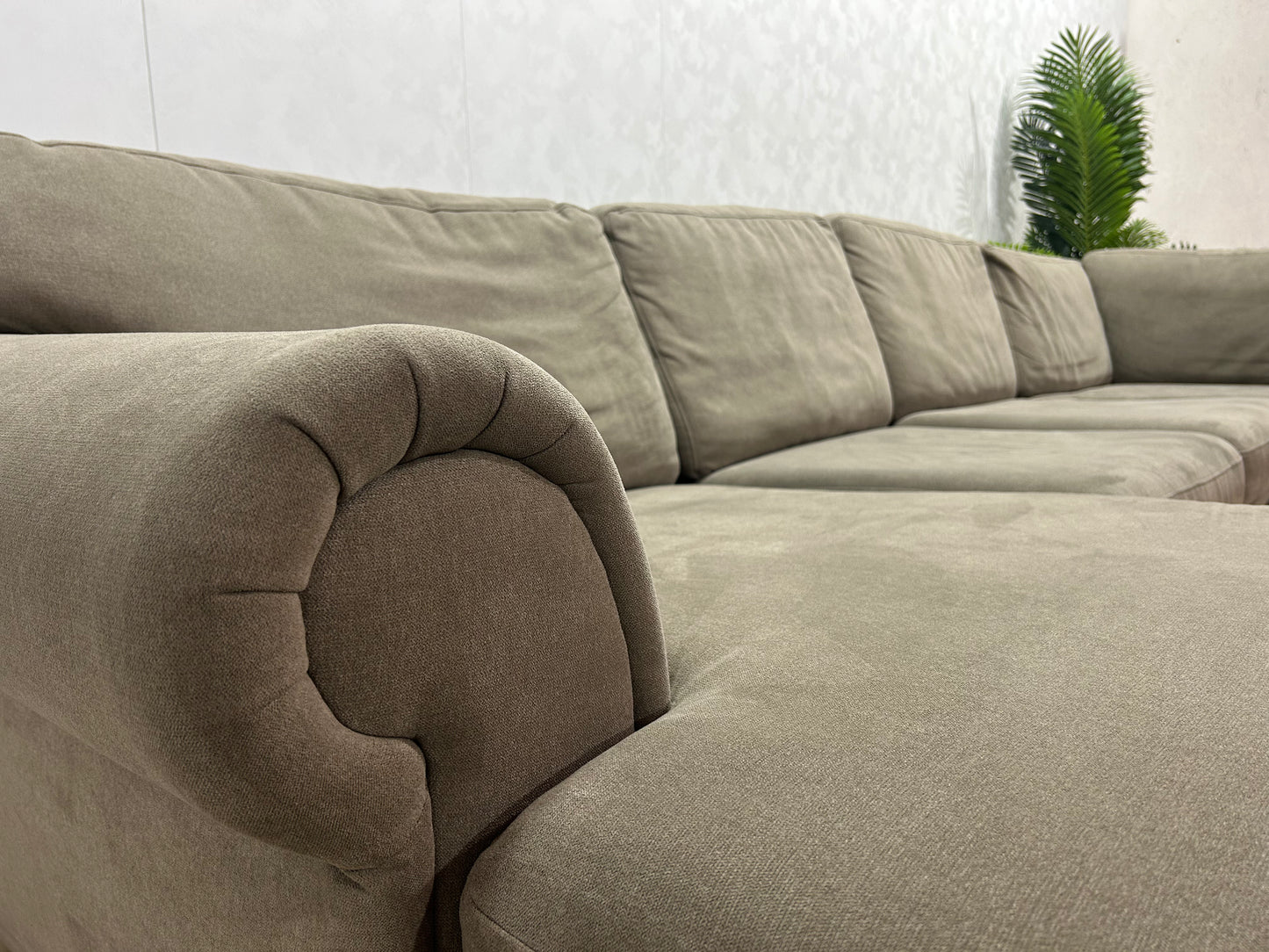 Beige Stoffen U Bank ~ Losse Kussens Met Afneembare Hoezen