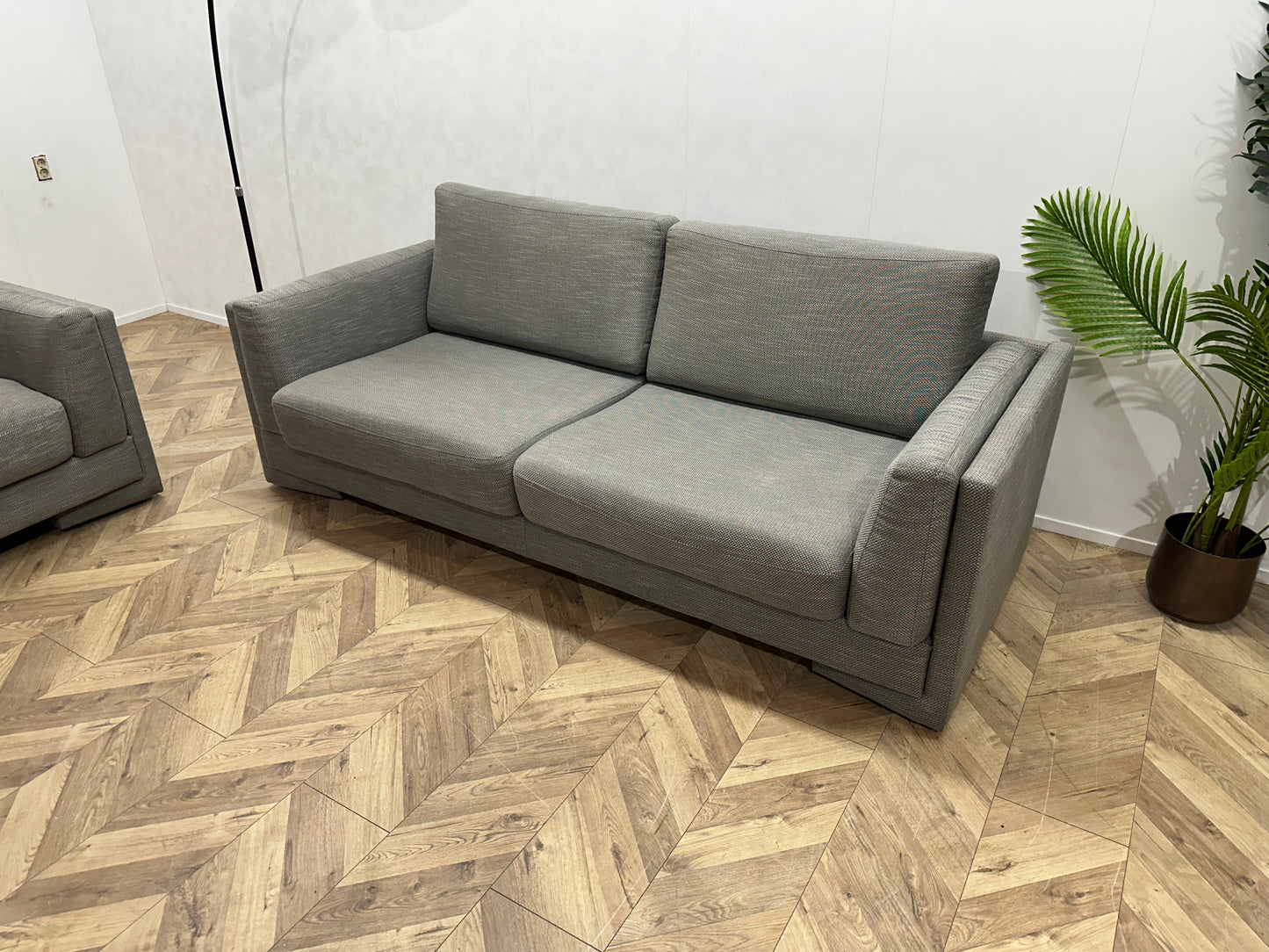 Grijze Banken Set ~ Losse Kussens Met Afneembare Hoezen