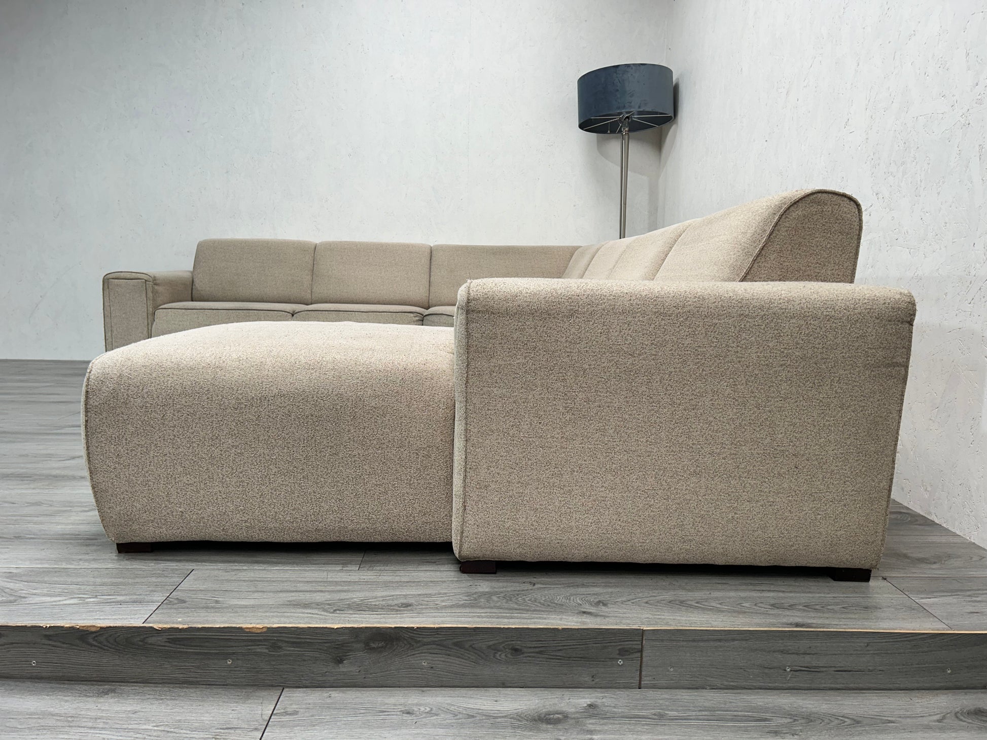 Beige U Bank ~ Vaste Kussens - Banken Bazaar