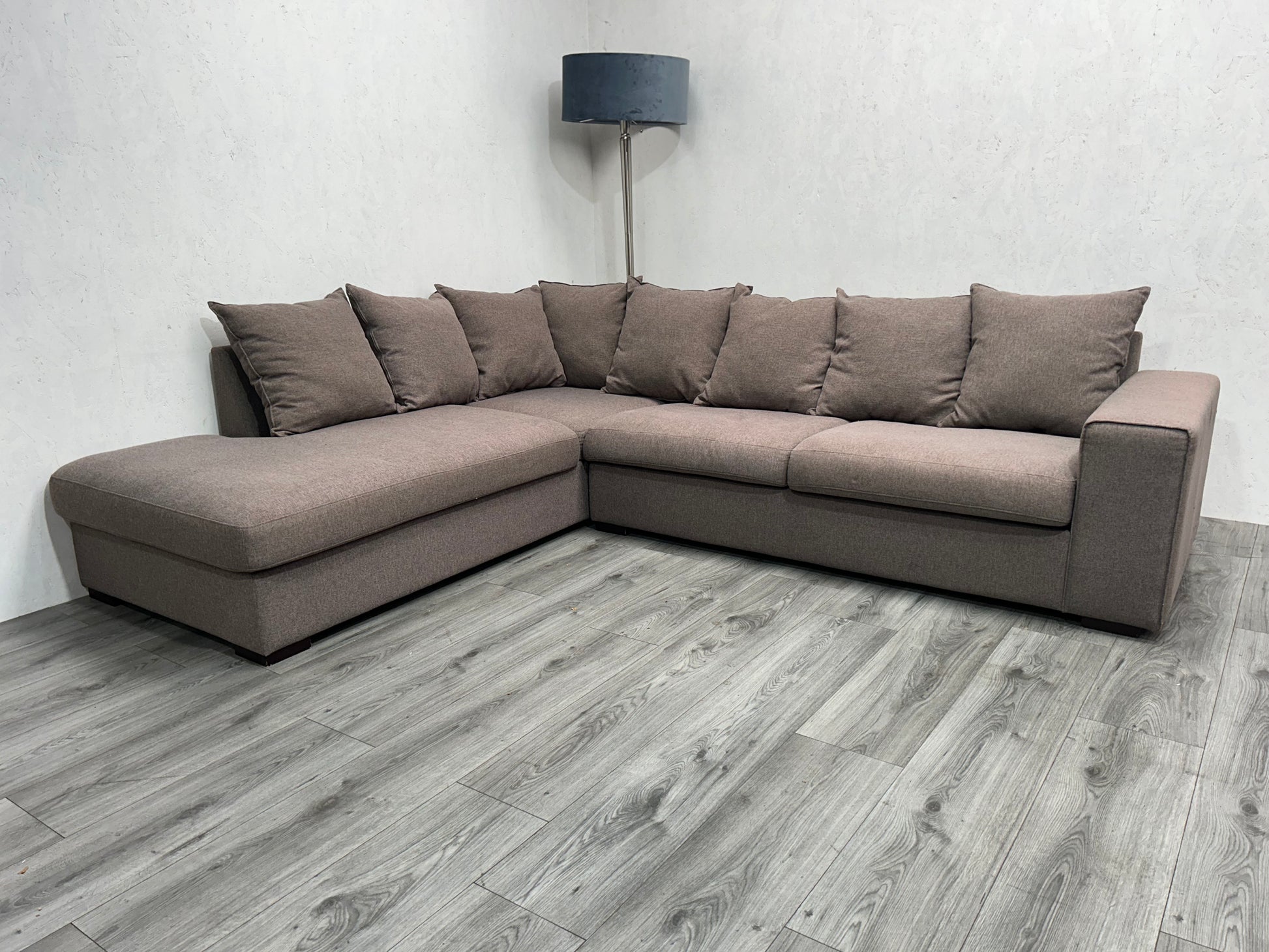 Licht Bruine Hoekbank ~ Losse Kussens Met Afneembare Hoezen - Banken Bazaar