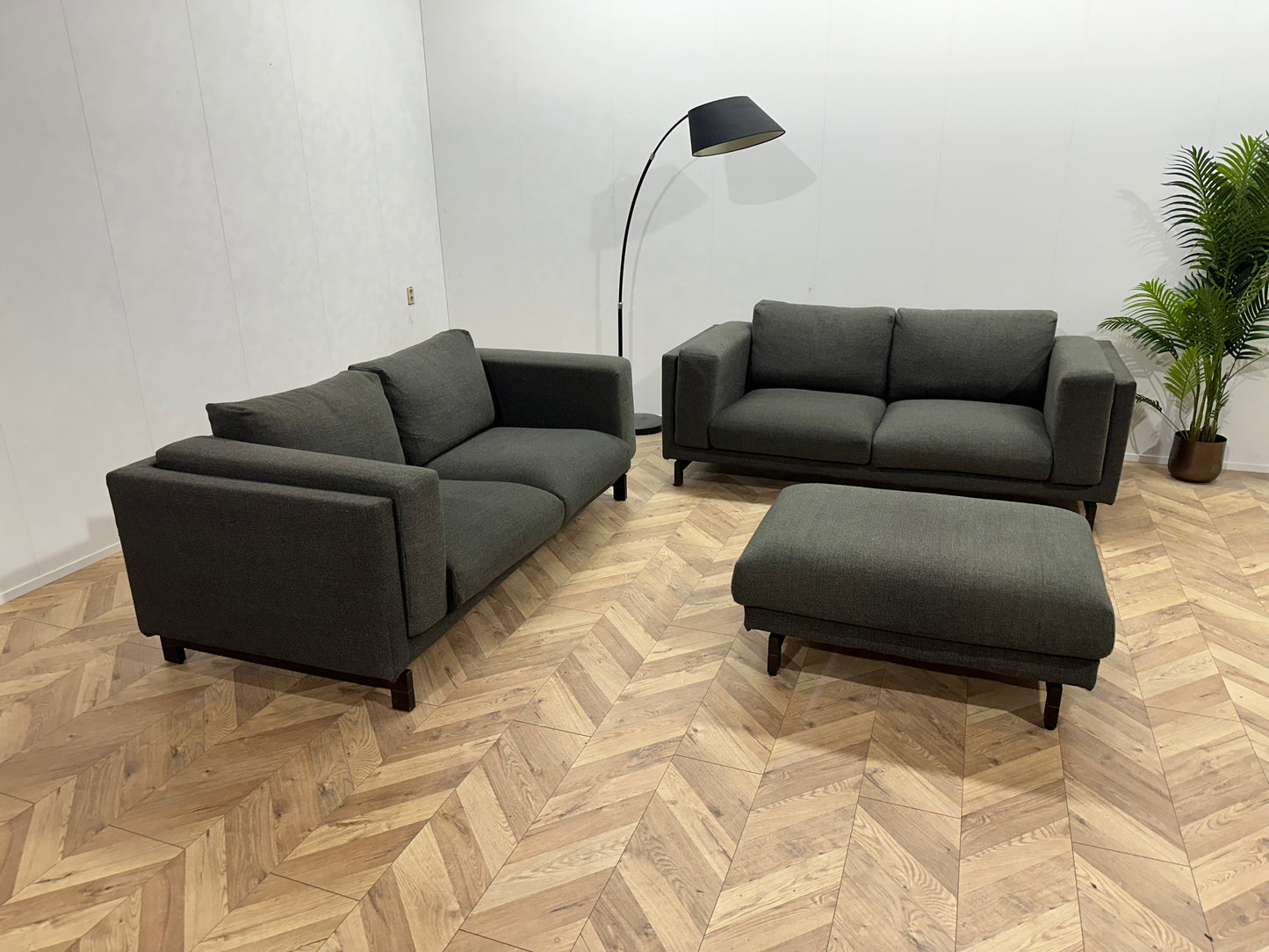 Antraciet Banken Set ~ Losse Kussens Met Afneembare Hoezen