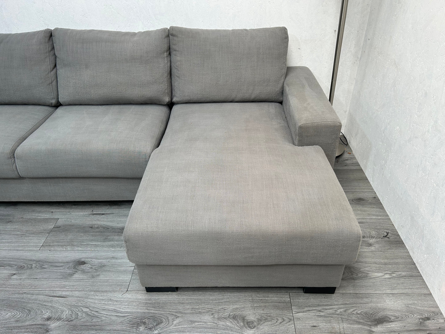 Licht Grijze U Bank ~ Losse Rugkussens Met Afneembare Hoezen