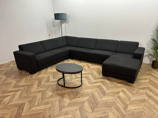 Antraciet U Bank ~ Vaste Kussens