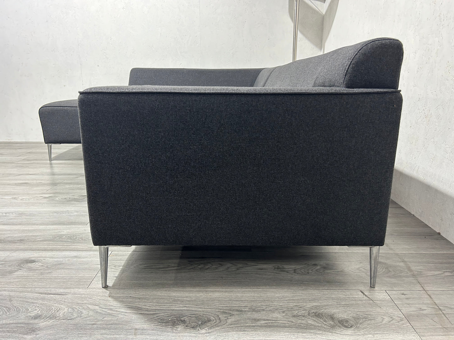 Antraciet Hoekbank Inc. hocker
