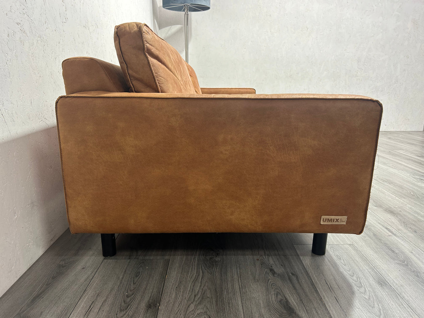 Umix Cognac Bruine 3-Zits Bank ~ Nieuwstaat