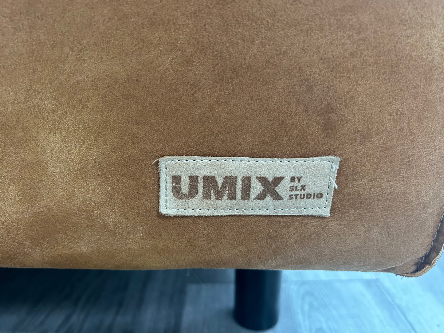 Umix Cognac Bruine 3-Zits Bank ~ Nieuwstaat