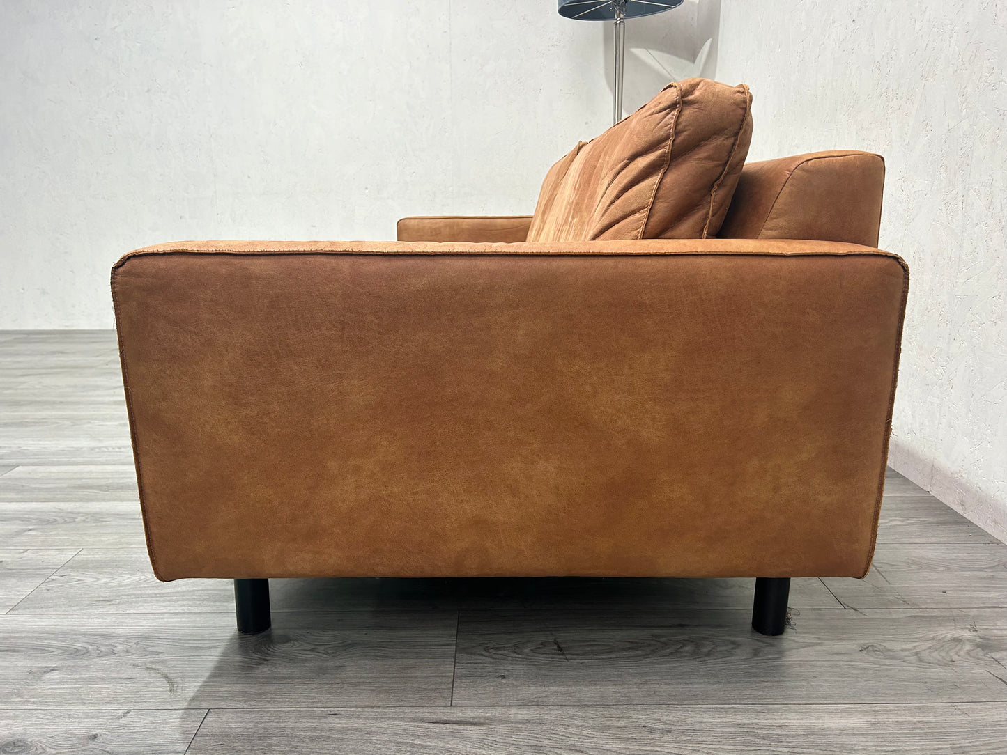 Umix Cognac Bruine 3-Zits Bank ~ Nieuwstaat