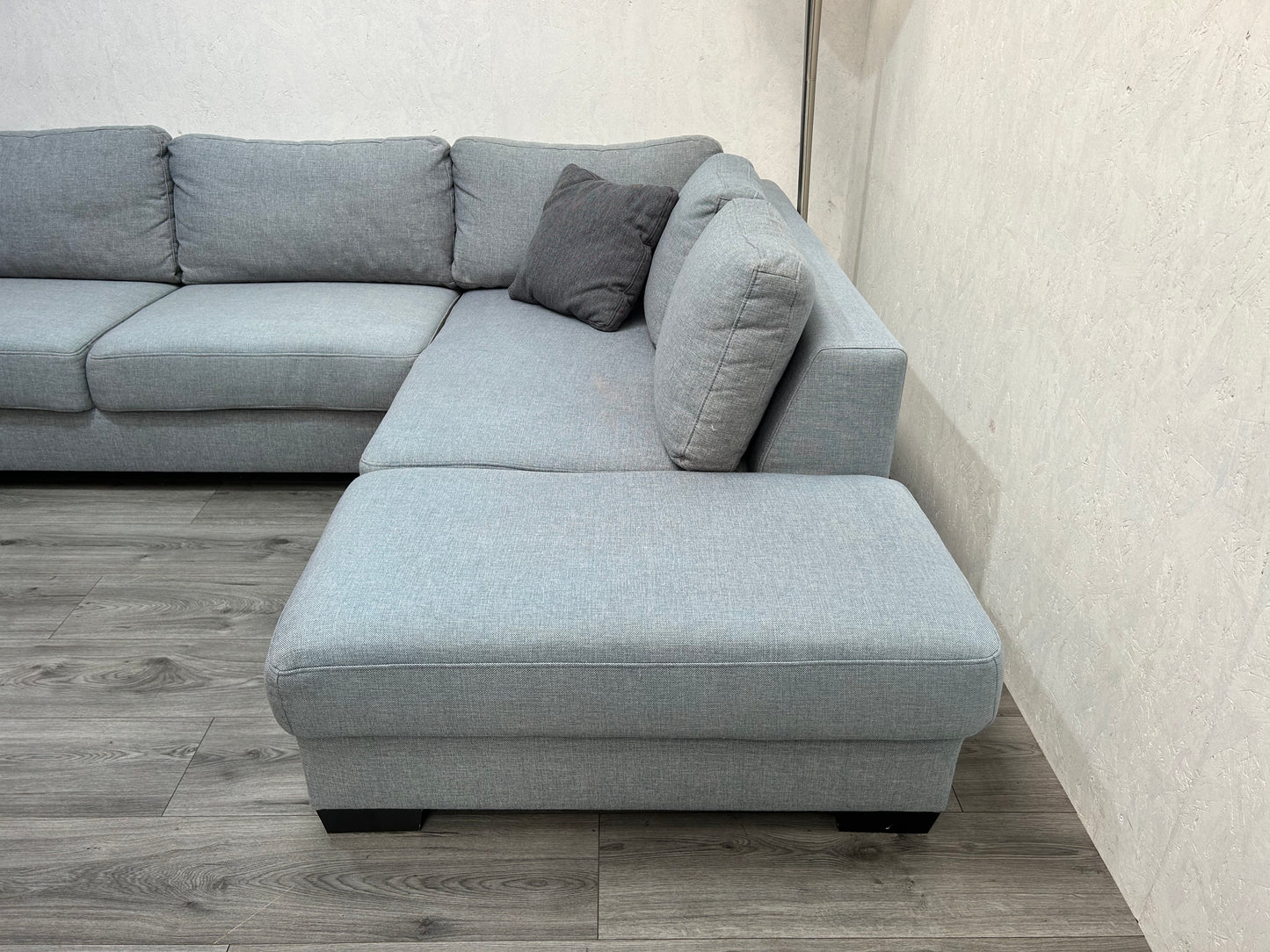 Ruime Licht Grijze U Bank ~ Losse Rugkussens Met Afneembare Hoezen
