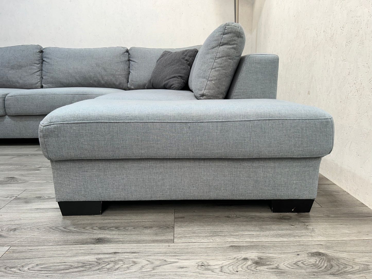 Ruime Licht Grijze U Bank ~ Losse Rugkussens Met Afneembare Hoezen