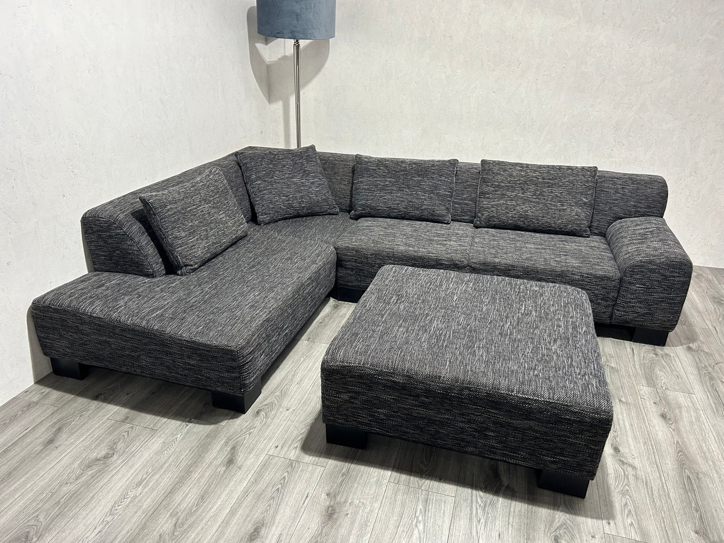 Antraciet Hoekbank Inc. Hocker