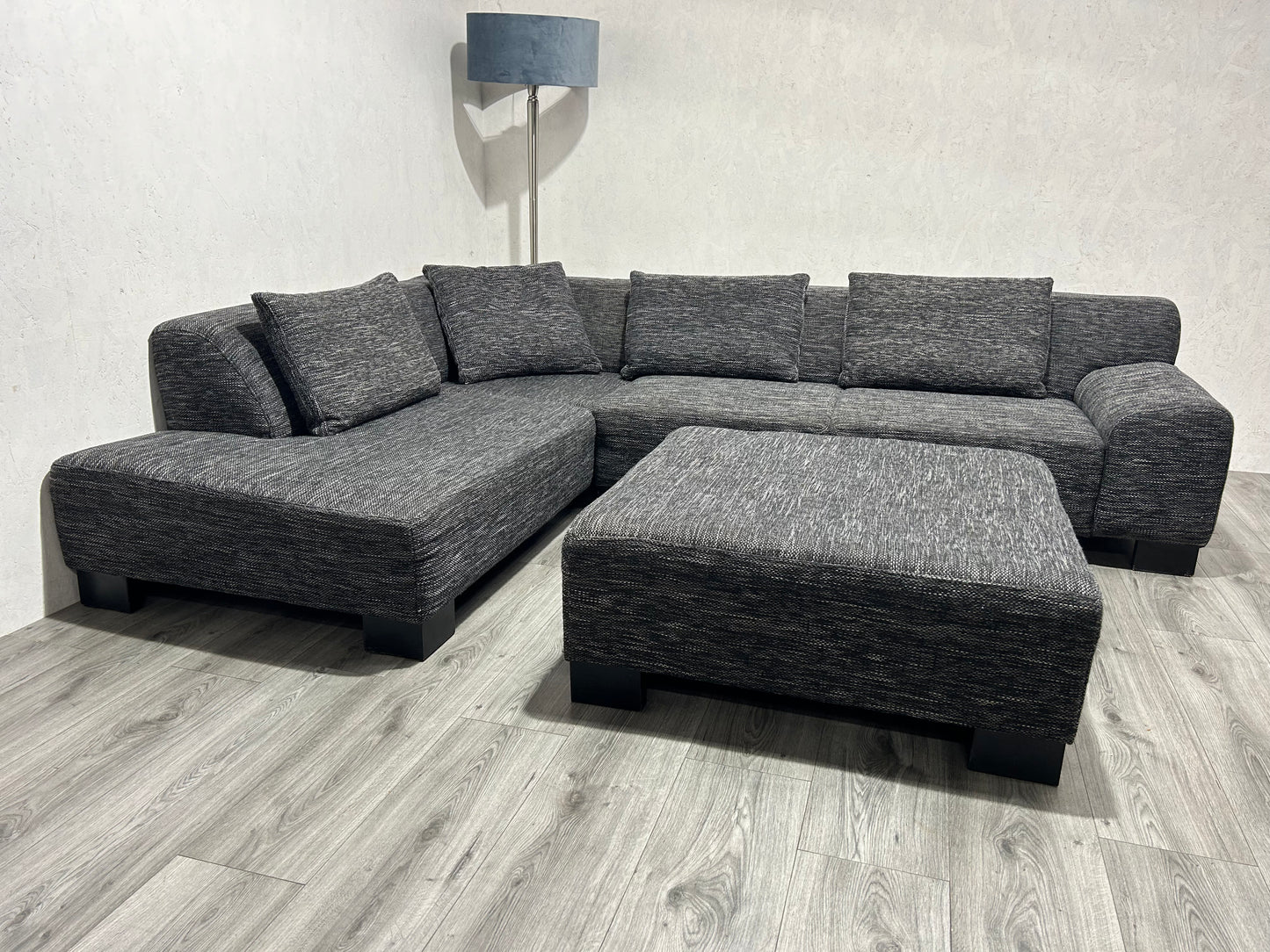 Antraciet Hoekbank Inc. Hocker