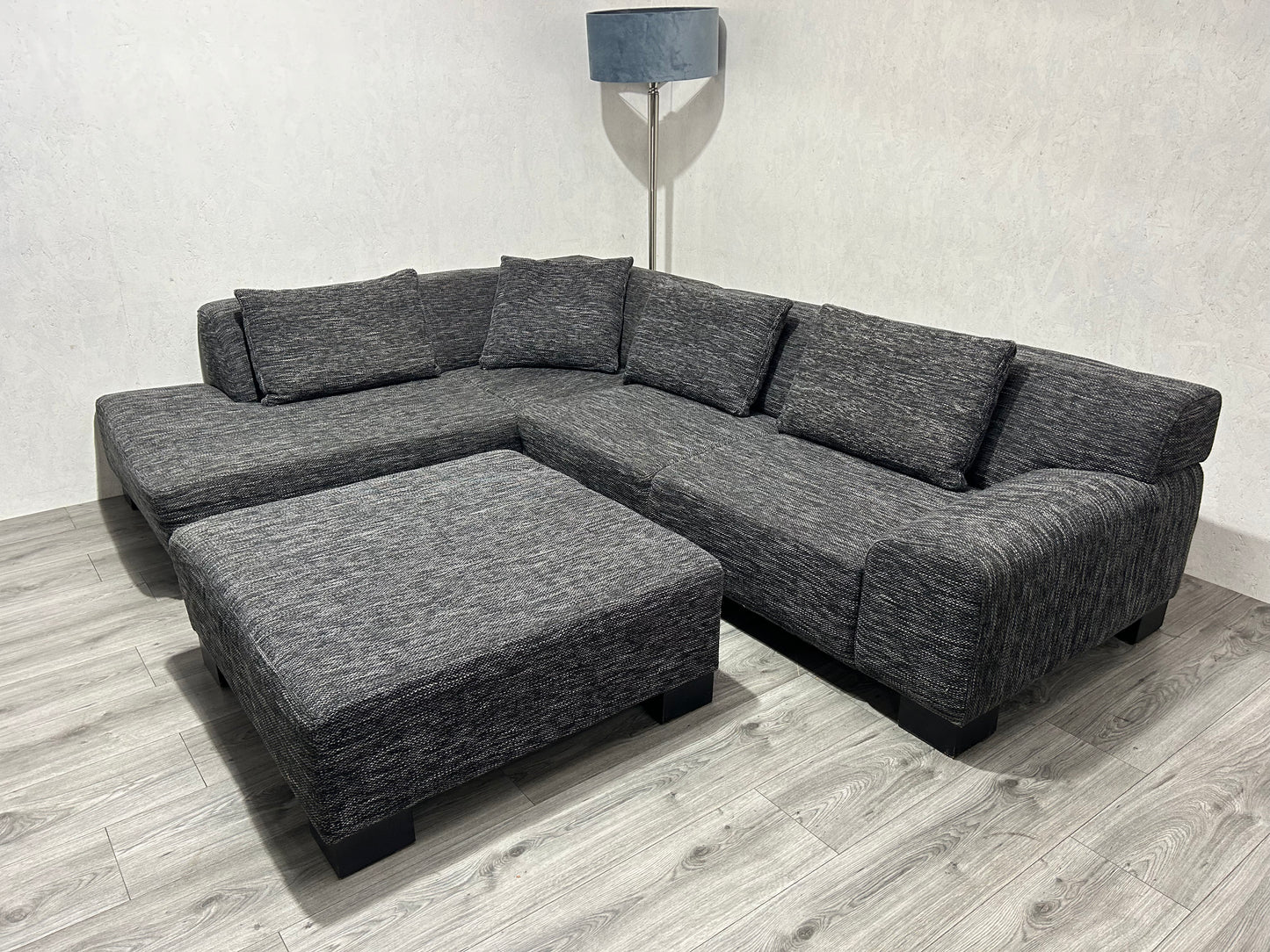 Antraciet Hoekbank Inc. Hocker