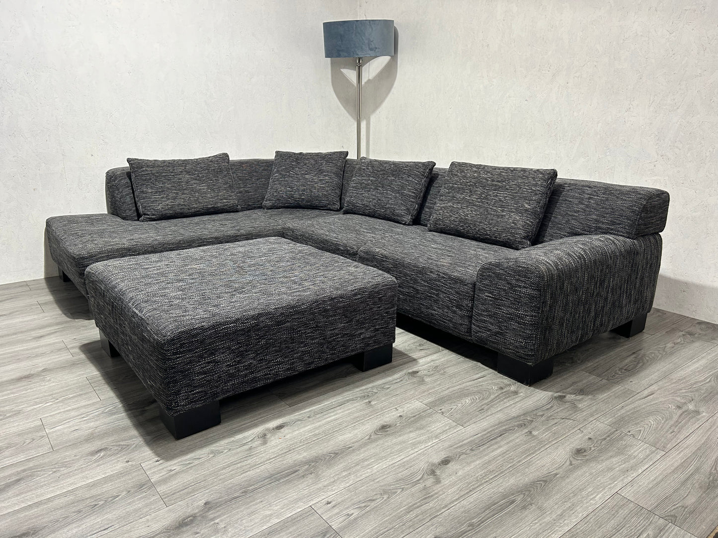 Antraciet Hoekbank Inc. Hocker