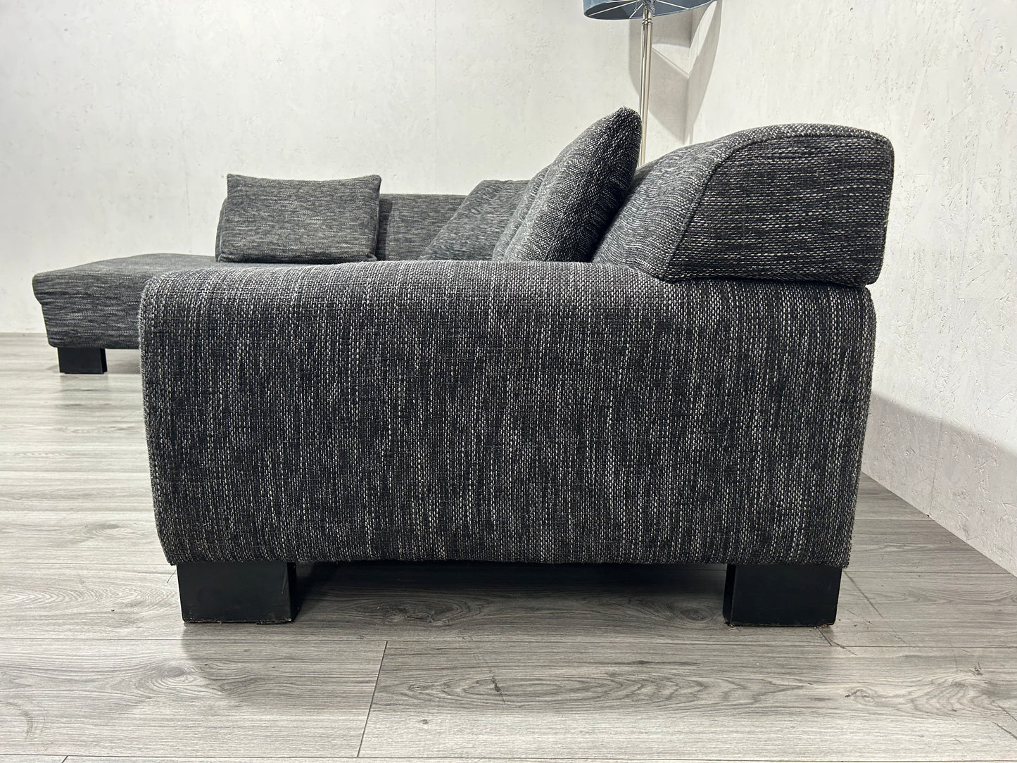 Antraciet Hoekbank Inc. Hocker